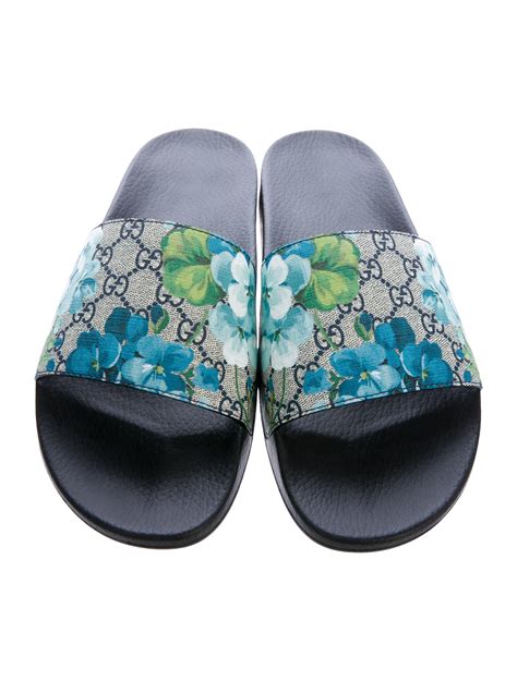 gucci slides bloom blue|gucci espadrilles blooms.